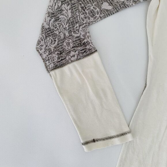 Fox Head Shirt Women XL XLarge White Gray Lace Long Sleeve Racing Travel Casual - Picture 4 of 16